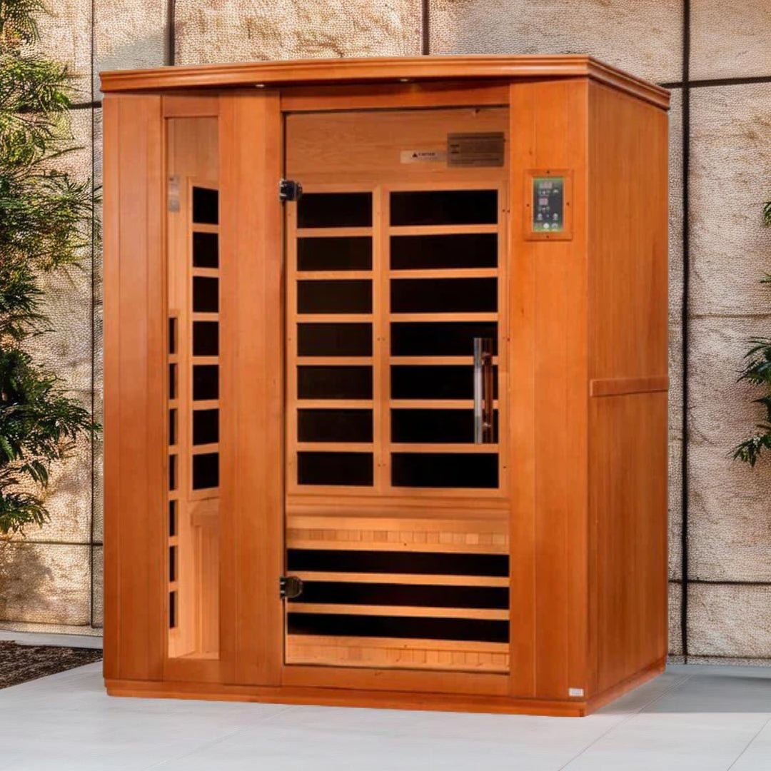 Dynamic Lugano "Elite" 3-Person Ultra Low EMF FAR Infrared Sauna – Canadian Hemlock